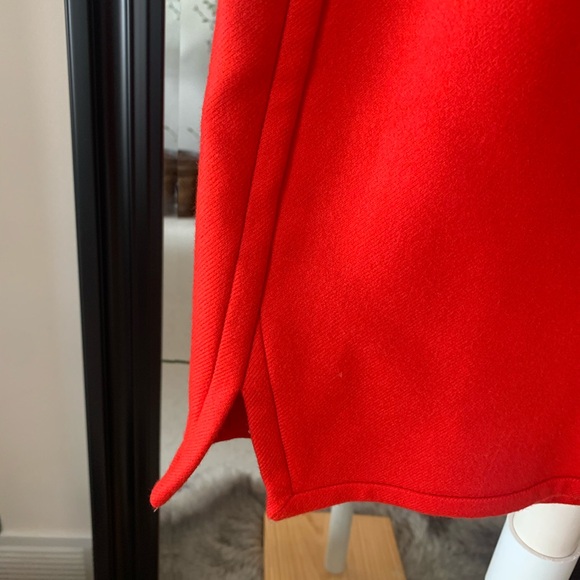 J. Crew Red Wool Mini Skirt - Picture 2 of 5